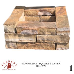 #120 FIREPIT - SQUARE BLUE OR BROWN