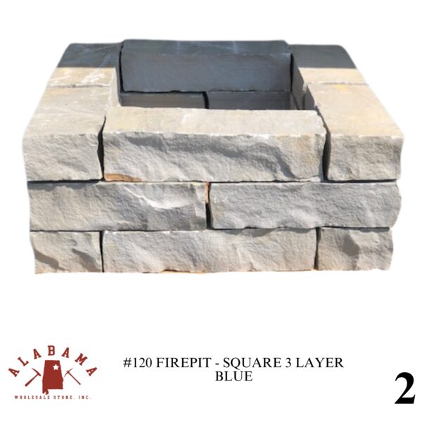 #120 FIREPIT - SQUARE BLUE OR BROWN - Image 2