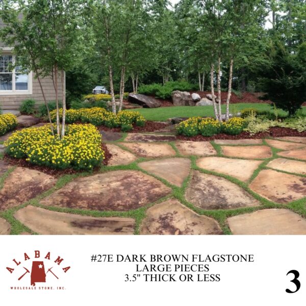 #027E DARK BROWN FLAGSTONE LARGE PIECES 3.5" OR LESS - Image 3