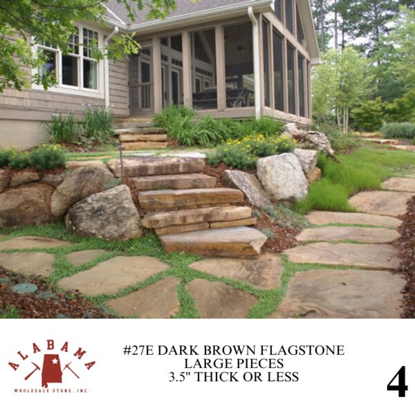 #027E DARK BROWN FLAGSTONE LARGE PIECES 3.5" OR LESS - Image 4