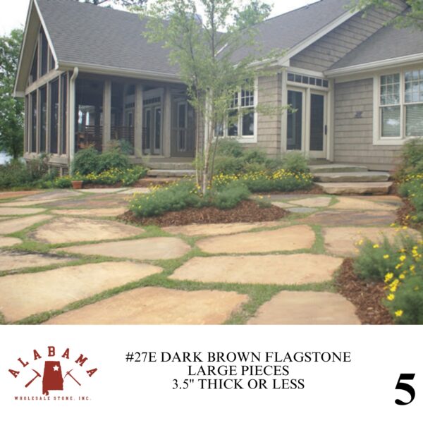 #027E DARK BROWN FLAGSTONE LARGE PIECES 3.5" OR LESS - Image 5