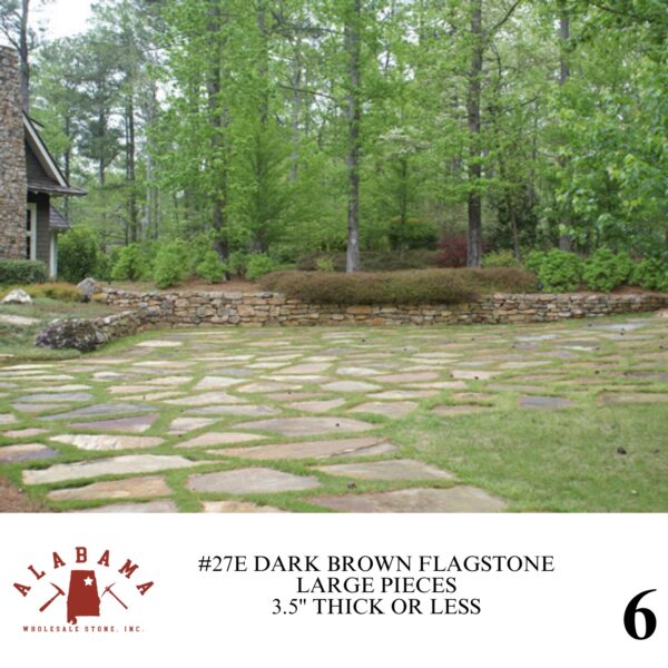 #027E DARK BROWN FLAGSTONE LARGE PIECES 3.5" OR LESS - Image 6