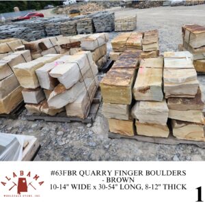 #63FBR-12 QUARRY FINGERS BOULDERS - BROWN (12" WIDE)