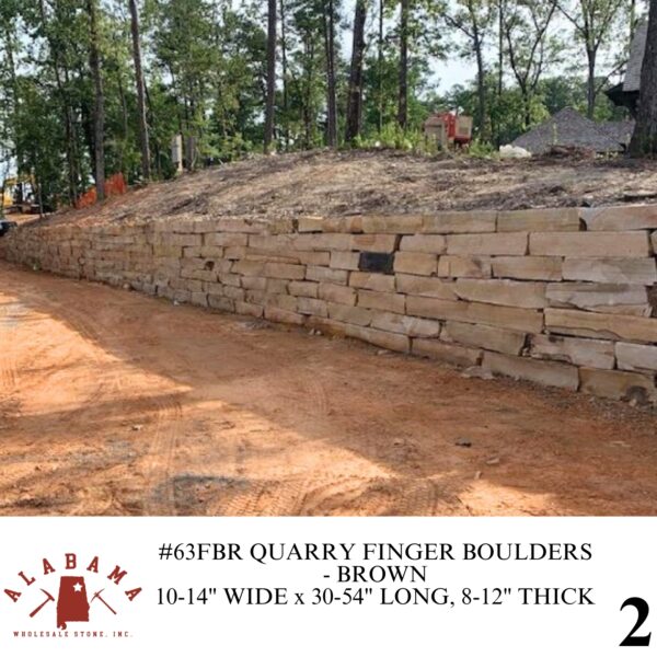 #63FBR-12 QUARRY FINGERS BOULDERS - BROWN (12" WIDE) - Image 2