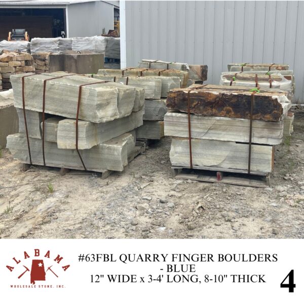 #63FBL-12 QUARRY FINGER BOULDERS - BLUE (12" WIDE) - Image 4
