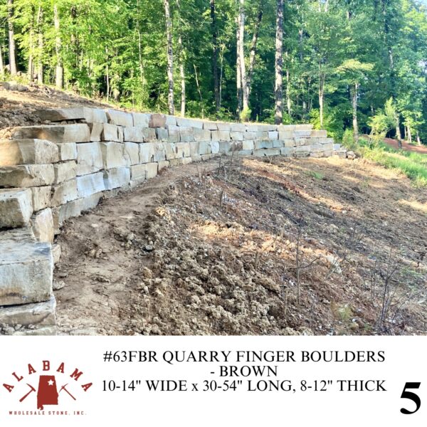 #63FBR-12 QUARRY FINGERS BOULDERS - BROWN (12" WIDE) - Image 5