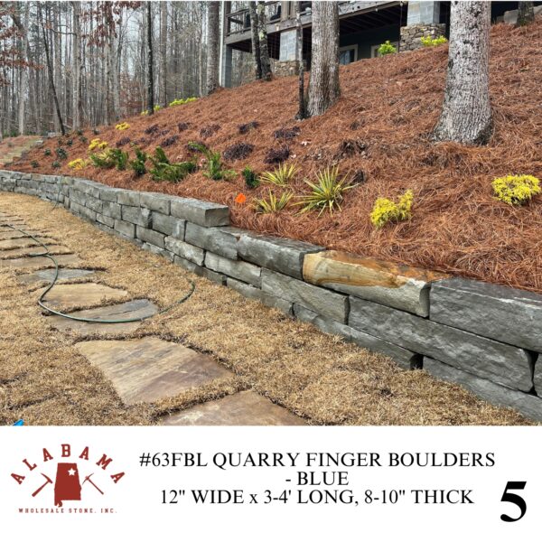 #63FBL-12 QUARRY FINGER BOULDERS - BLUE (12" WIDE) - Image 5
