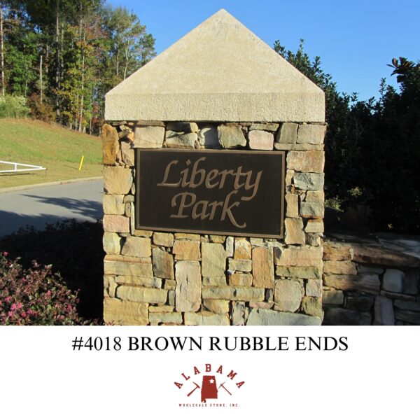 #4018 BROWN RUBBLE ENDS THIN VENEER