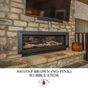#4018NP BROWN (NO PINK) RUBBLE ENDS THIN VENEER