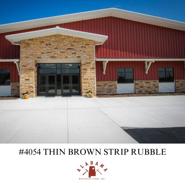 #4054 THIN BROWN STRIP RUBBLE THIN VENEER