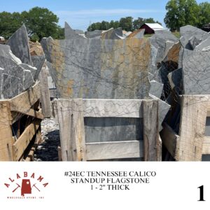 #024EC TENNESSEE CALICO STANDUP FLAGSTONE 1-2" THICK