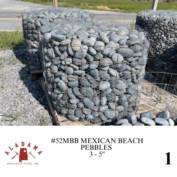 #52MBB MEXICAN BEACH PEBBLES 3-5"