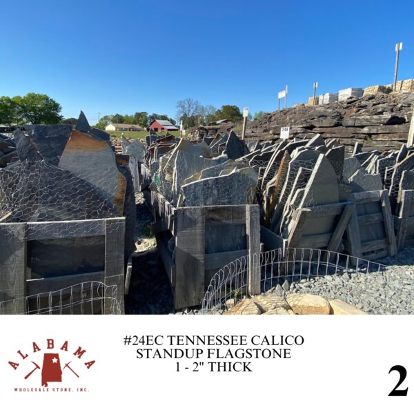 #024EC TENNESSEE CALICO STANDUP FLAGSTONE 1-2" THICK - Image 2
