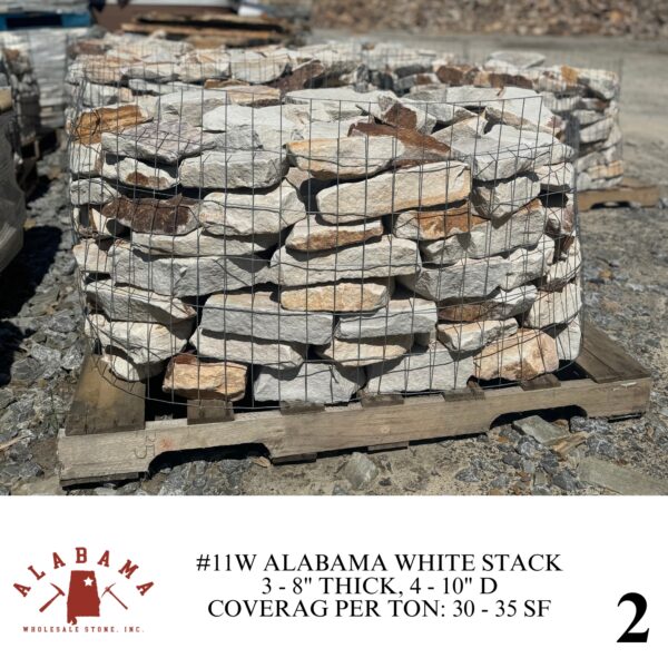 #11W ALABAMA WHITE STACK 3-8" THICK - Image 2