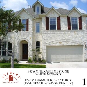 #85WM TEXAS LIMESTONE - WHITE MOSAIC