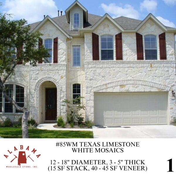 #85WM TEXAS LIMESTONE - WHITE MOSAIC